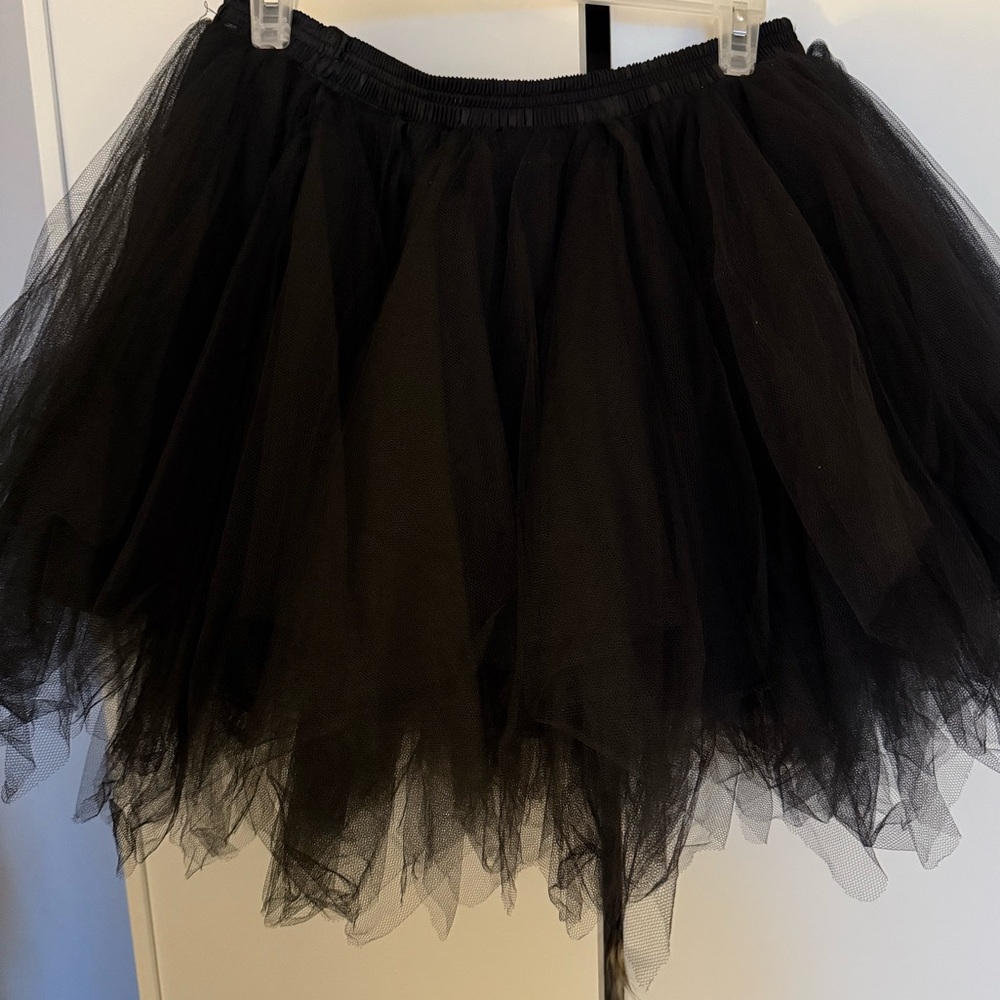 Elegant Black Tulle Skirt